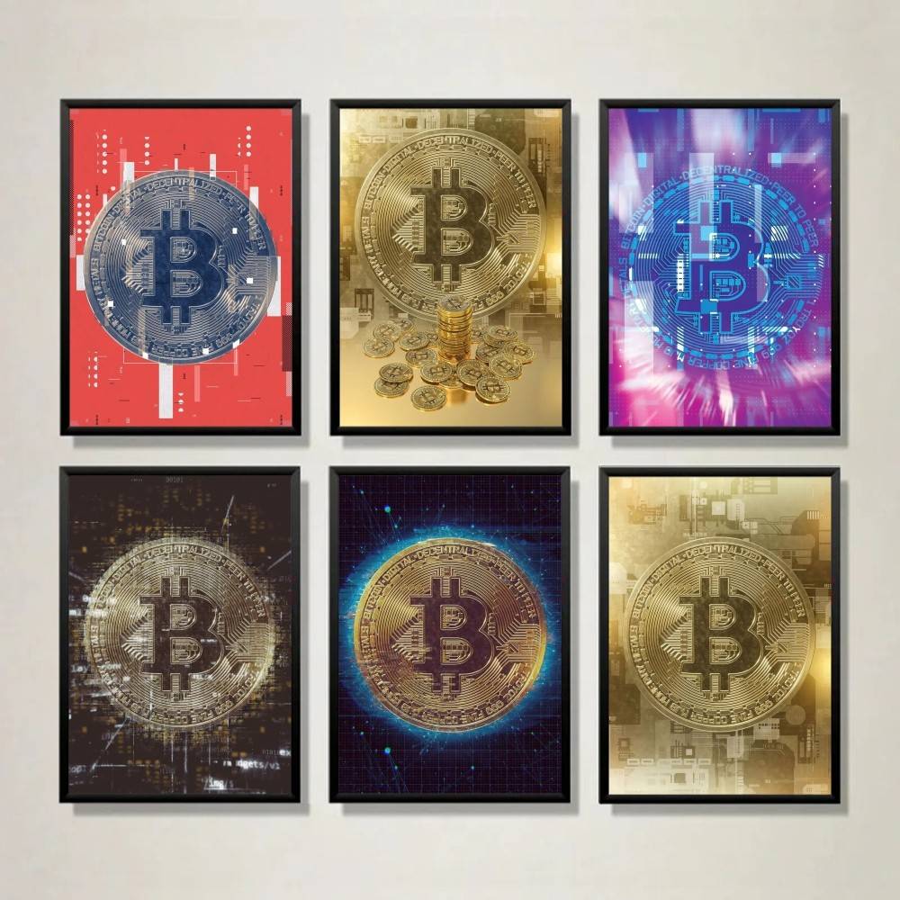 Cyber Tech Circuit Golden Coin - огляд і ціна Tech Office Wallpaper