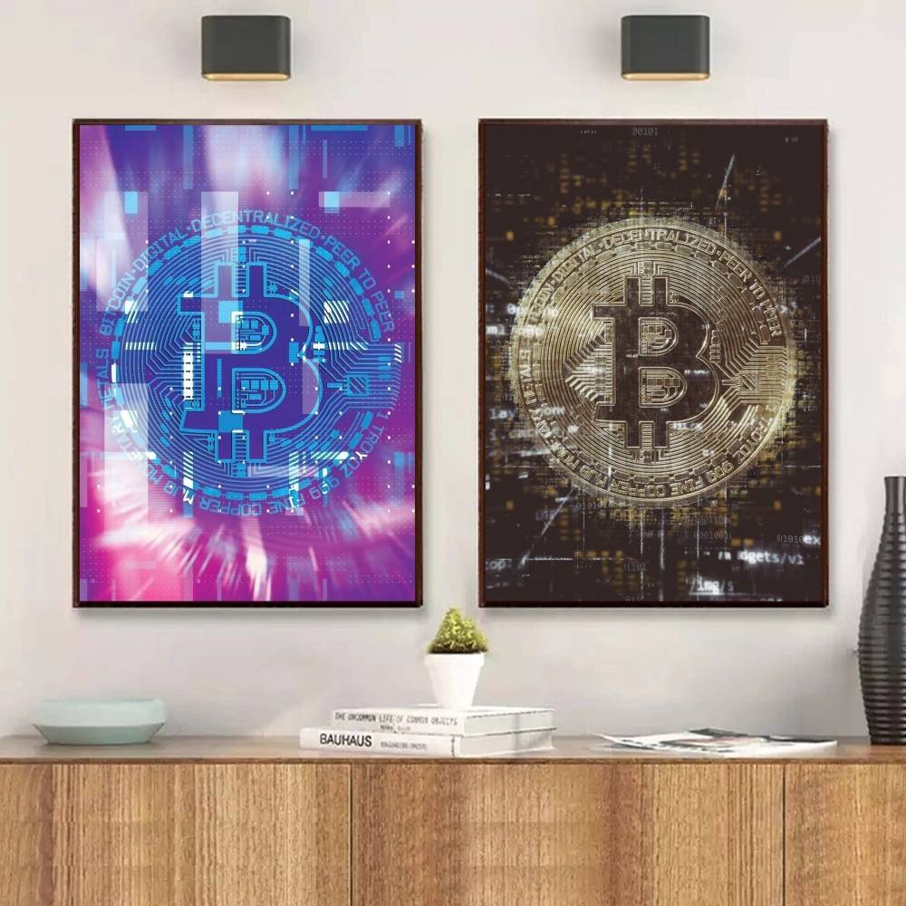 Cyber Tech Circuit Golden Coin - огляд і ціна Tech Office Wallpaper
