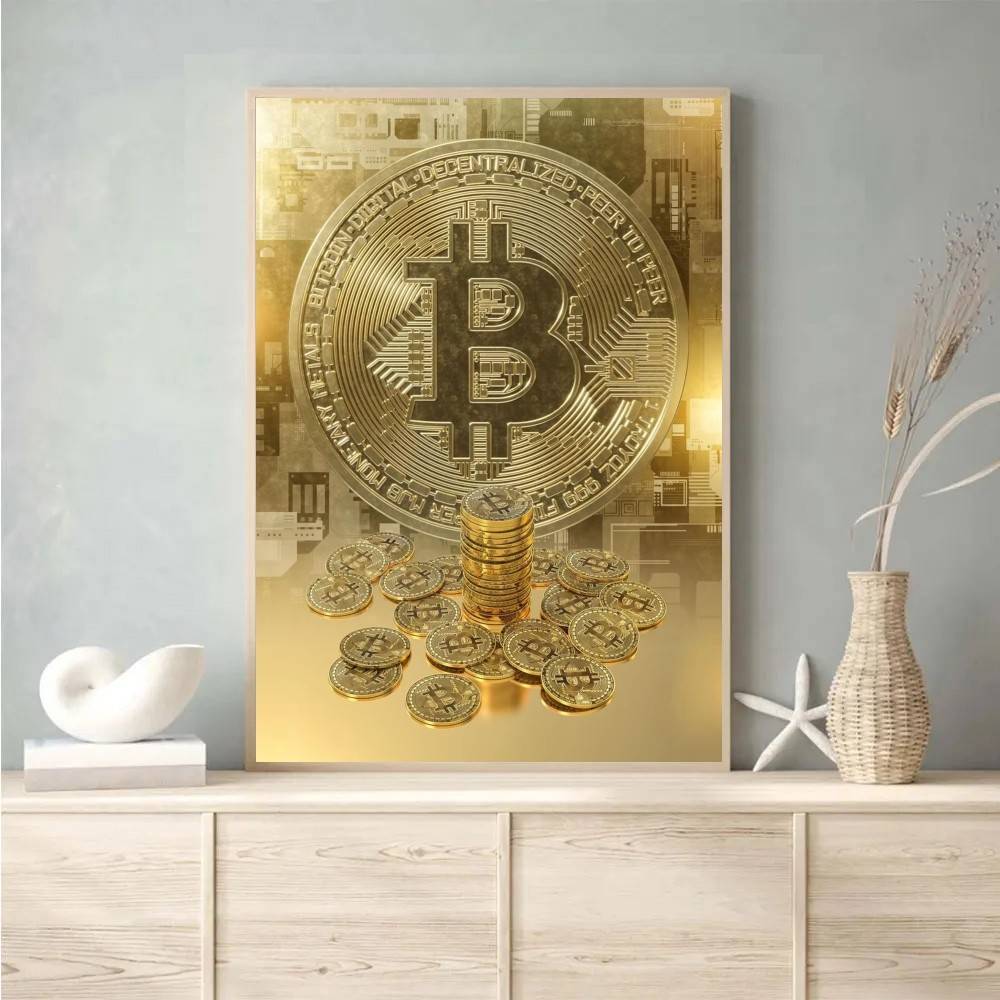 Cyber Tech Circuit Golden Coin - огляд і ціна Tech Office Wallpaper
